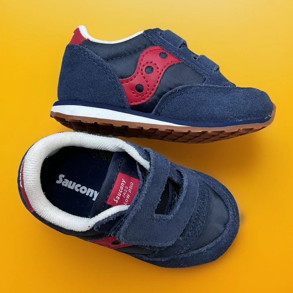 Saucony Shoes Sz 4.5W Kids Baby Jazz Low Pro Hook & Loop Sneaker ST53512